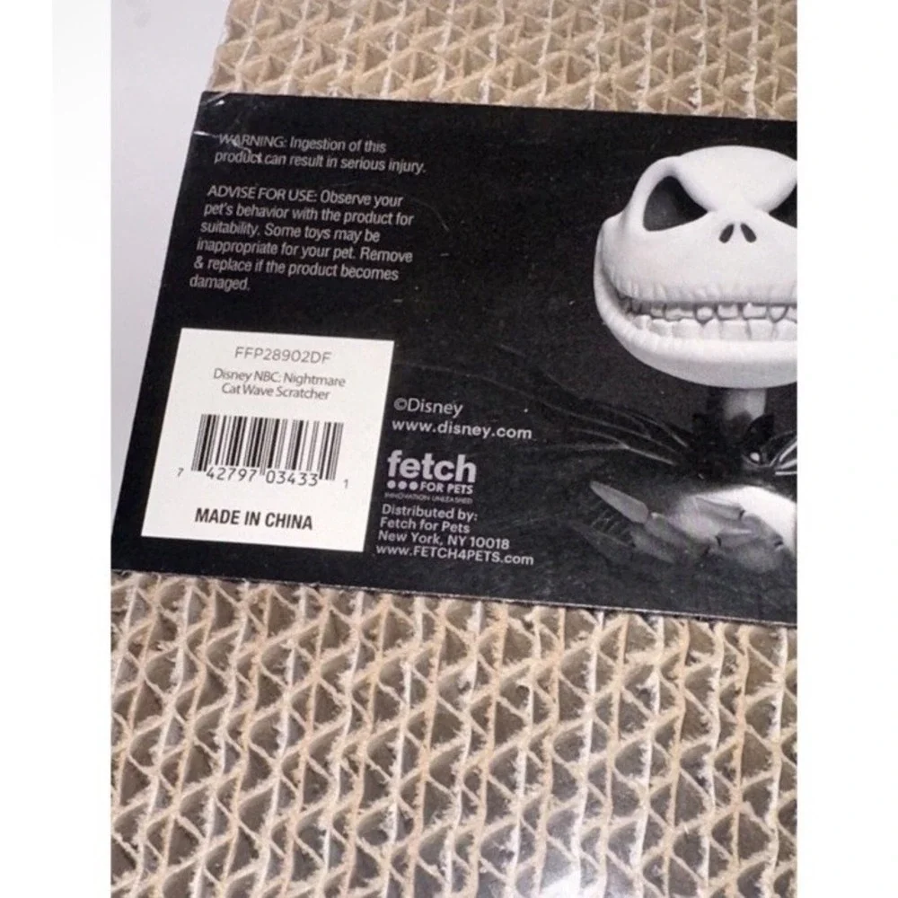 Disney Nightmare Before Christmas Cat Wave Scratcher Jack Skellington 30th Anniv